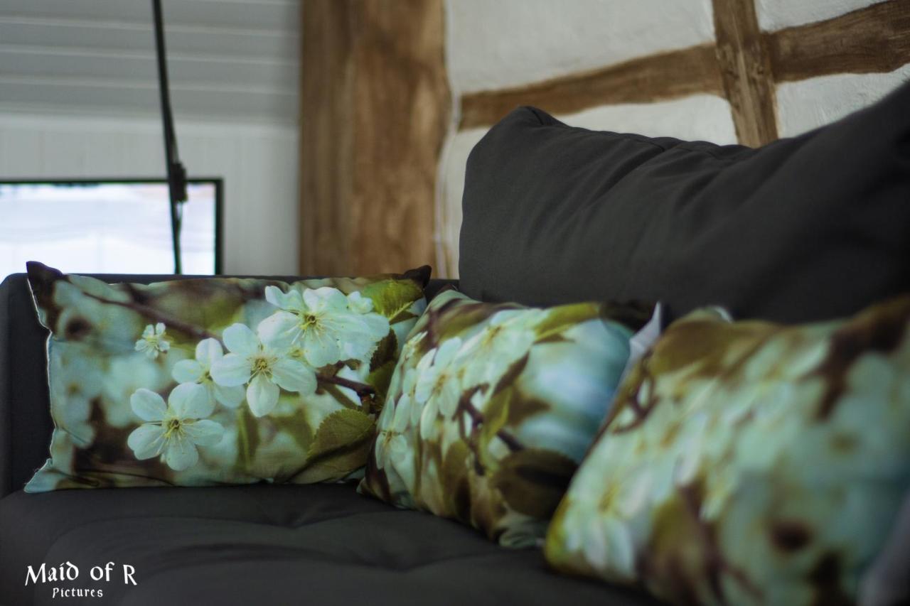 Hof Vierzehnender Im Hohen Venn - 70Qm Fachwerk-Studio - Grosses Wohn-Schlafzimmer Mit Dachterrasse Und Kaminofen - Separate Kueche - Perfekt Fuer Paare - Monschau - Eifel - Hunde Willkommen - Islandpferde Eksteriør bilde