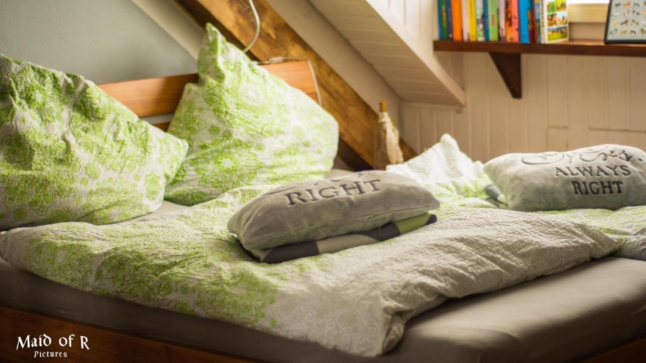 Hof Vierzehnender Im Hohen Venn - 70Qm Fachwerk-Studio - Grosses Wohn-Schlafzimmer Mit Dachterrasse Und Kaminofen - Separate Kueche - Perfekt Fuer Paare - Monschau - Eifel - Hunde Willkommen - Islandpferde Eksteriør bilde