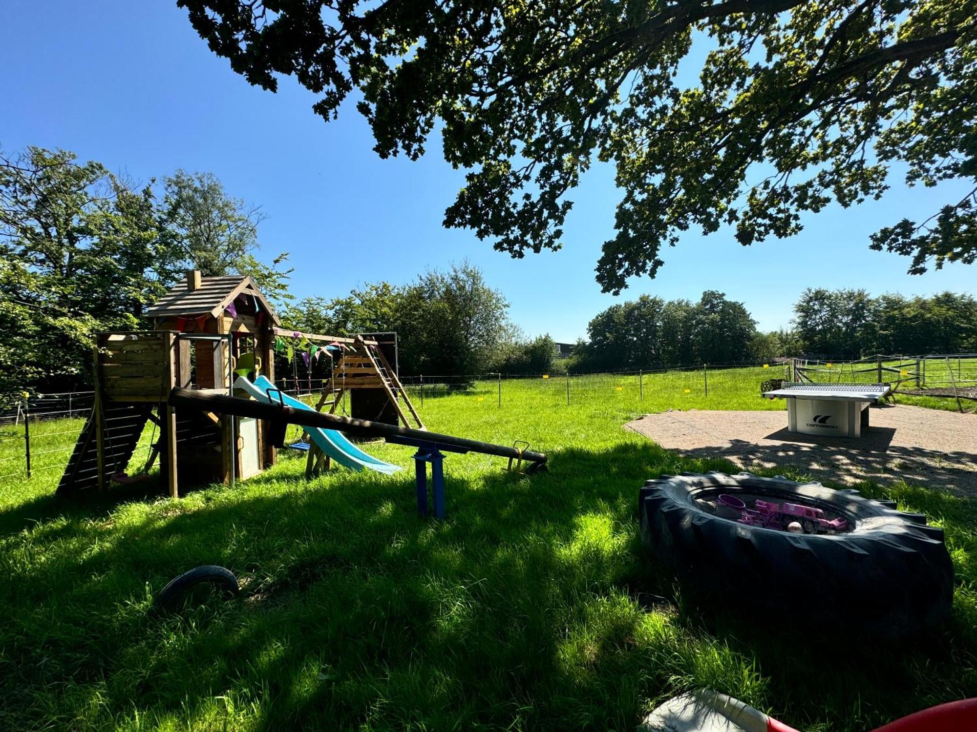 Hof Vierzehnender Im Hohen Venn - 70Qm Fachwerk-Studio - Grosses Wohn-Schlafzimmer Mit Dachterrasse Und Kaminofen - Separate Kueche - Perfekt Fuer Paare - Monschau - Eifel - Hunde Willkommen - Islandpferde Eksteriør bilde